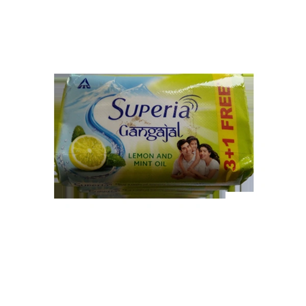 Superia Gangajal BathShop - Lemon And Mint - 45g*4=180Gm Pack