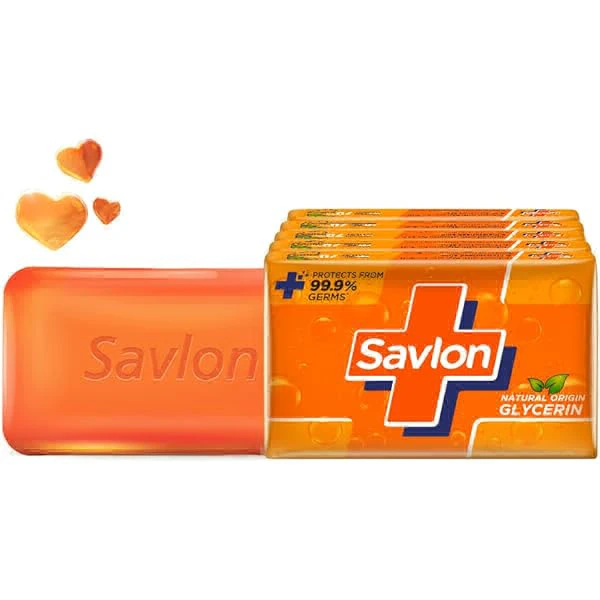 Savlon  Bath Soap - Natural Origin GLYCERIN - 40g*4=160g Set