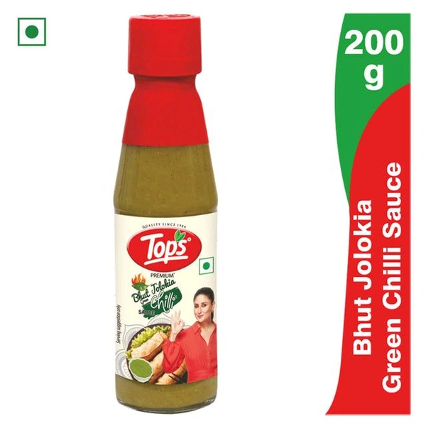 Tops Green Chilli Sauce - 200Gm
