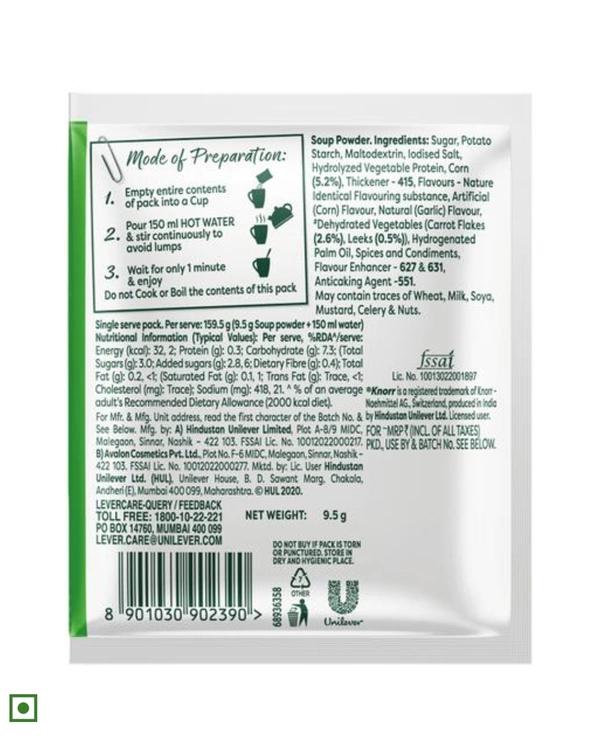 Knorr Sweet corn Soup - 1 Serve Pack