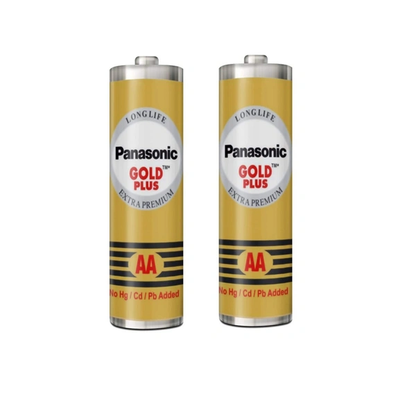 Panasonic Gold Plus AA Pencil Battery  1.5 V - Set Of 2 Pcs.