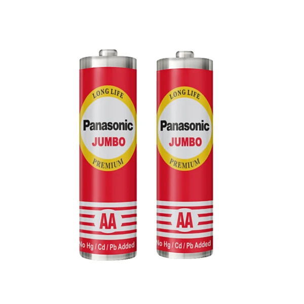 Panasonic Jumbo Pencil Battery AA R6DJDG/1810, 1.5 V - Set Of 2 Pcs.