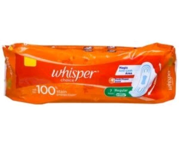 Whisper Choice Regular Sanitary Pads (230 MM)  - 6 Pads