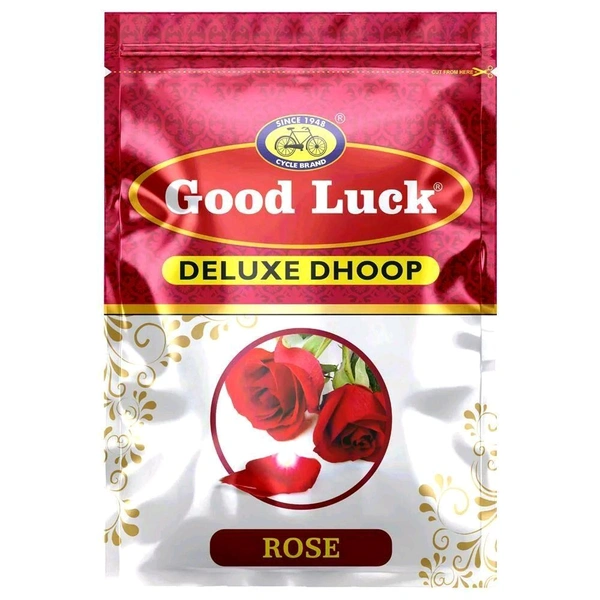 CYCLE BRAND Good Luck Deluxe Dhoop Rose - Net Qty. 20 N