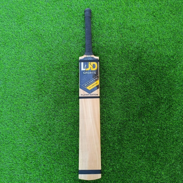 LJD Sports Super Tennis Cricket Bat Player Edition (Double Blade) - Ful Size (35 inch), Natural, 2 Kg