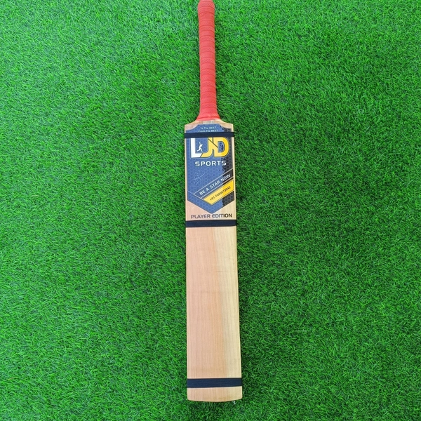 LJD Sports Hit-Out Handpicked Tennis Bat Pro Edition (Double Blade) - Ful Size (35 inch), Natural, 2 Kg