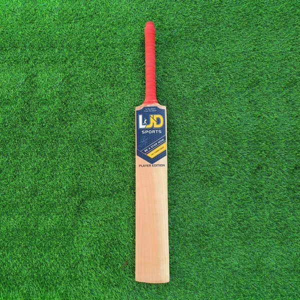 LJD Sports Sin Handpicked Tennis Cricket Bat for Pro Players (Double Blade) - Ful Size (35 inch), Natural, 2 Kg