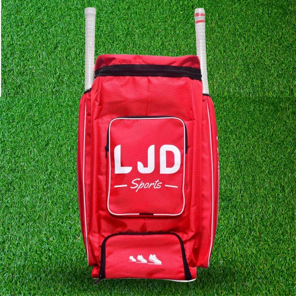 LJD Sports LJD Duffle Cricket Bag Fully Padded (Red Colour) - Full Size, Red