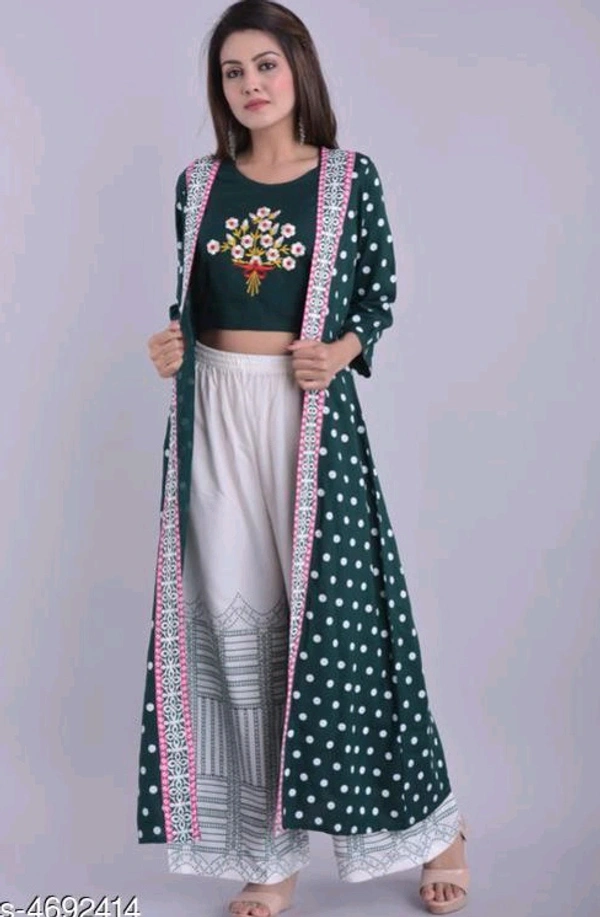 Crop Top With Palazzo