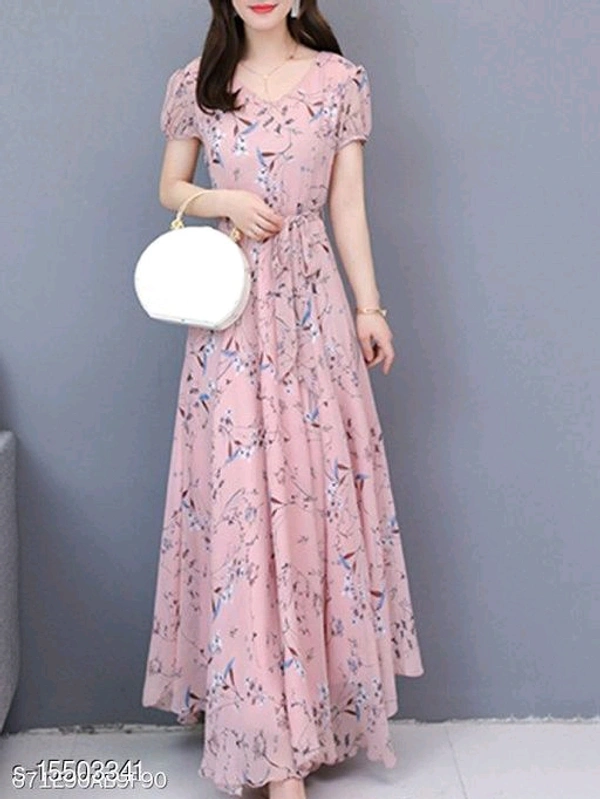 Georgette / Crepe Gown