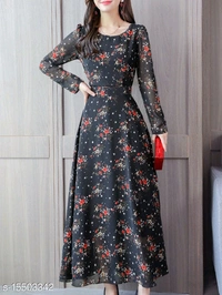 Georgette / Crepe Gown