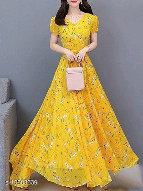 Georgette / Crepe Gown