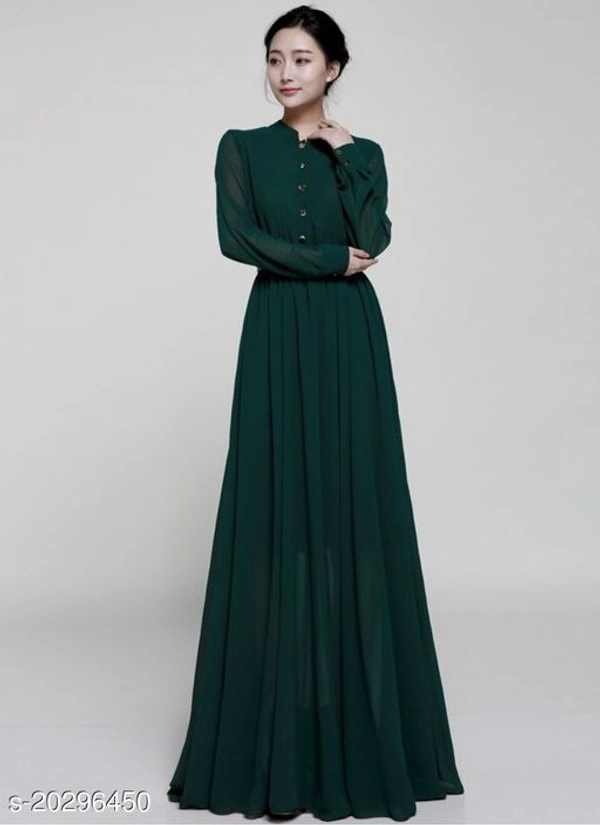 Georgette women Gowm