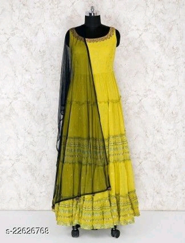 Georgette Salwar Suit With Dupatta