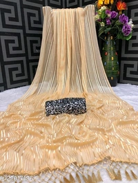 Georgette Saree With Velvet Blouse