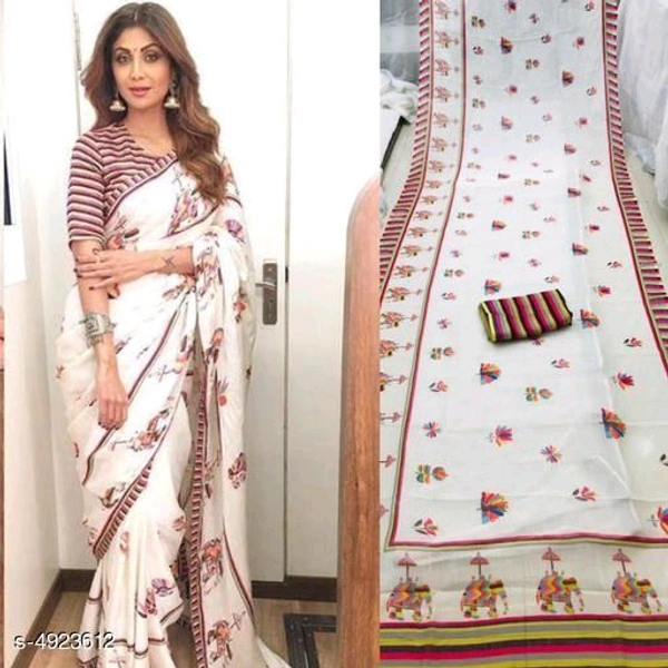 Linen Saree