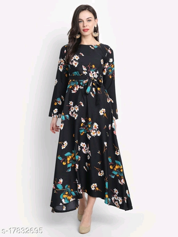 Crepe Maxi Dresses