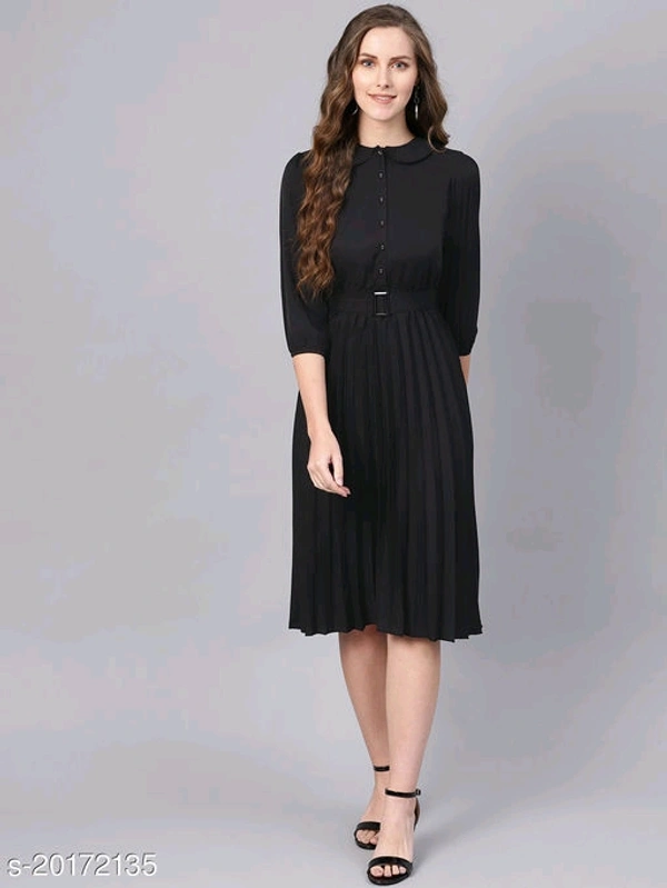 Pleated Short Dress