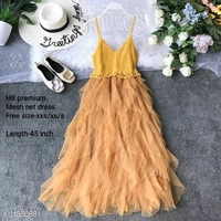 Net Frill Short Dress