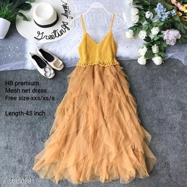 Net Frill Short Dress