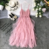 Net Frill Short Dress