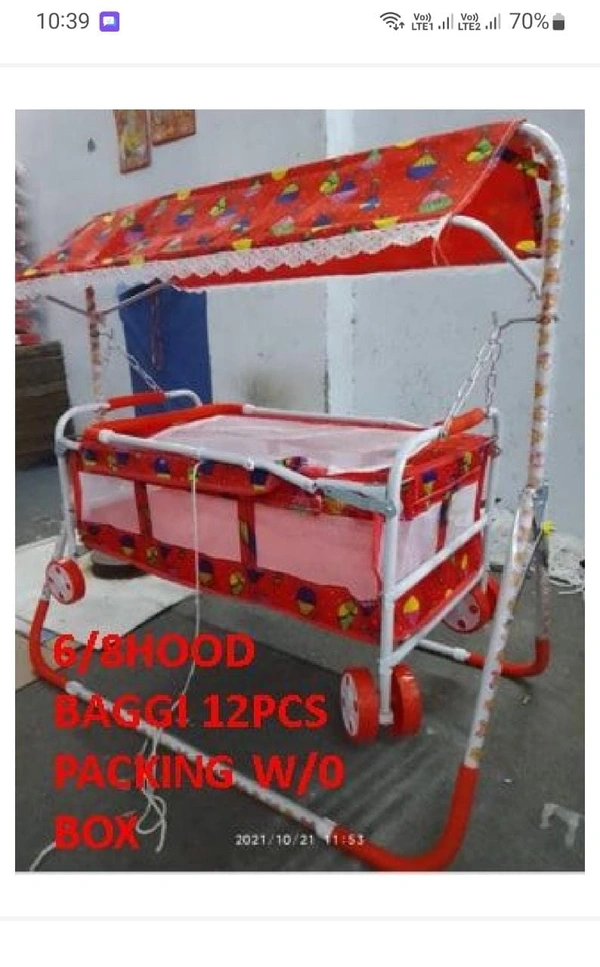 6/8 Hood Bhaggi Jhulla  - Standard, Assorted