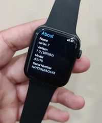 *APPLE SERIES 7 WATCH 1:1 GPS + BT CALLING :**APPLE ON / OFF BOOT SCREEN LOGO*• *RETINA HD DISPLAY 326PPI*• *Pedometer* / *GPS* / Sleep Monitor / Deep Sleep - Light Sleep Monitoring Night Mode• *Aluminium* Alloy / ABS Built Quality• *DIY WATCH FACE CHANGE*Added New Cool Watch Faces• *Heart S - Black