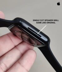 *APPLE SERIES 7 WATCH 1:1 GPS + BT CALLING :**APPLE ON / OFF BOOT SCREEN LOGO*• *RETINA HD DISPLAY 326PPI*• *Pedometer* / *GPS* / Sleep Monitor / Deep Sleep - Light Sleep Monitoring Night Mode• *Aluminium* Alloy / ABS Built Quality• *DIY WATCH FACE CHANGE*Added New Cool Watch Faces• *Heart S - Black