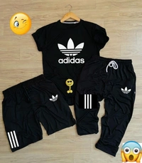BRAND ADIDAS HALF SLEEVE DRYFIT TRACKSUIT 3PC - M L XL XXL