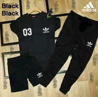 *a beautifuL 3 PIECE HALF SLEEVE TRACKSUIT IN 7 AWESOME COLORS* - M L XL XXL