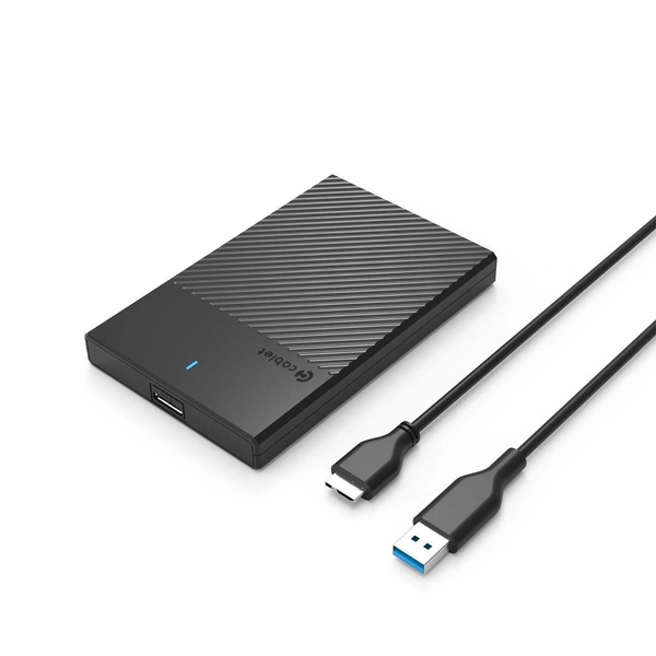 Cablet 2522-U3 USB 3.0 HDD/SSD 2.5 Inch Enclosure With 6TB Support  - Black, 126x81X14.5 mm, 0.110