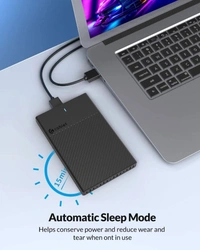 Cablet 2522-U3 USB 3.0 HDD/SSD 2.5 Inch Enclosure With 6TB Support  - Black, 126x81X14.5 mm, 0.110