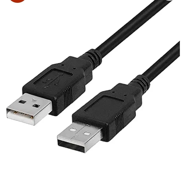 Male Usb To Usb Male Cable  - Black, 1.5 Meter