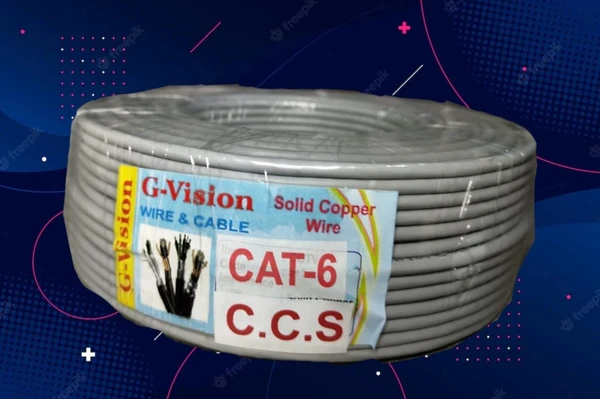 Cat 6 Ccs  - Grey, 90 Meter