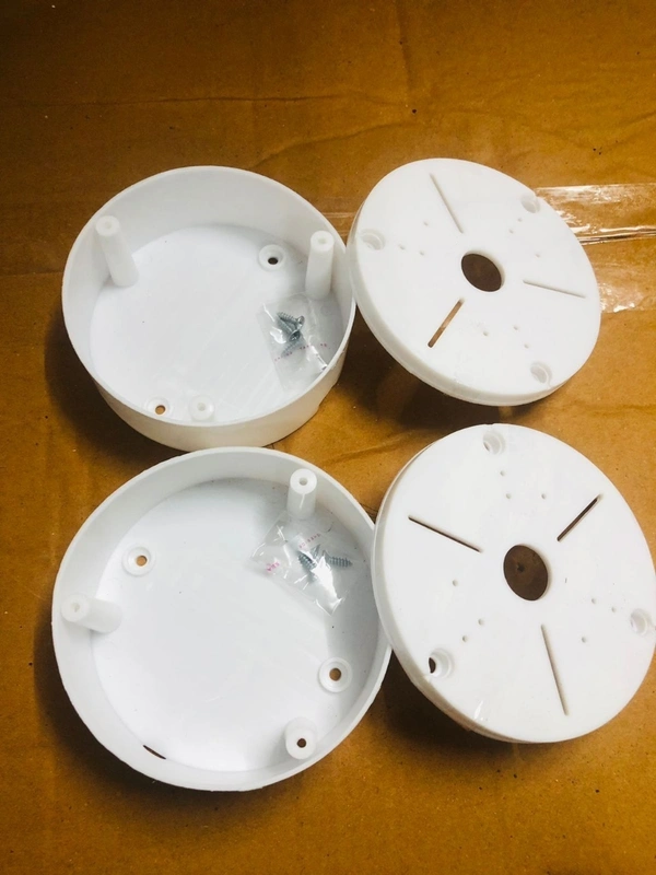 Round Junction Box 4*4 - White, 4*4