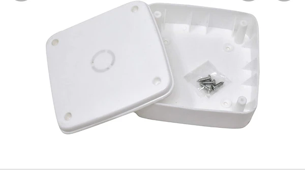 4*4 Saqure Junction Box - White, 4*4