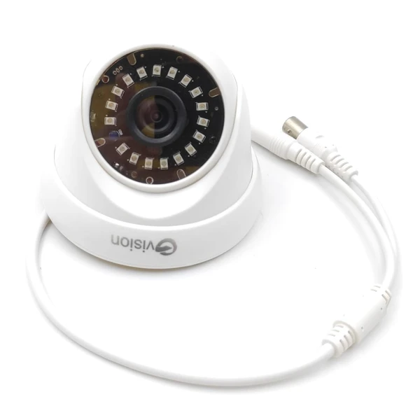 5 Mp HD Night Vision Dome Camera - White, Round