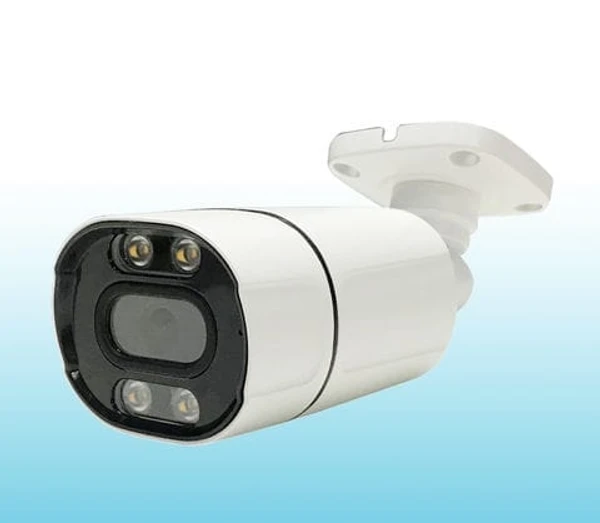 4 Mp Ip Colour Night Vision Bullet Metal Body With Audio - White, 6 Inch