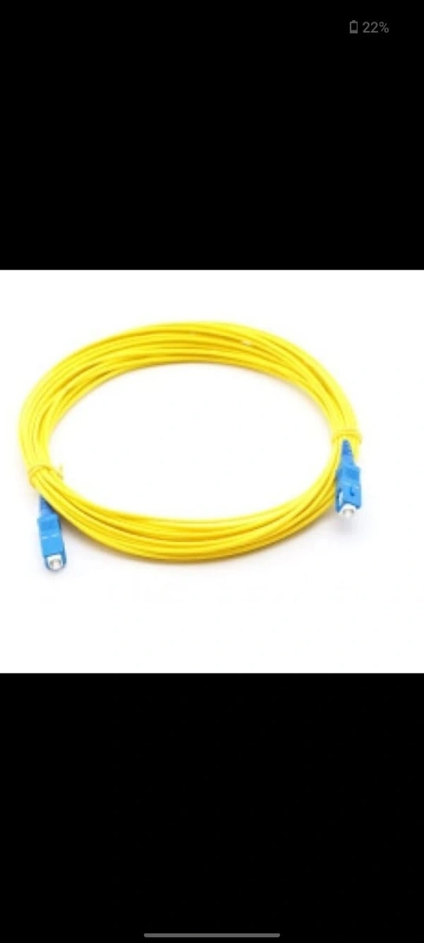 Fiber Patch Cord - Yellow, 5 Meter