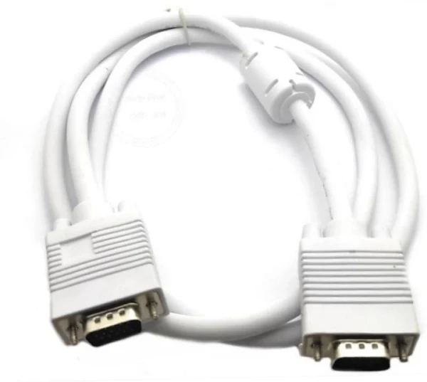 G Link VGA CABLE  - White, 1.5 M