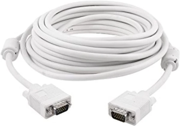 G Link VGA CABLE  - White, 5 M