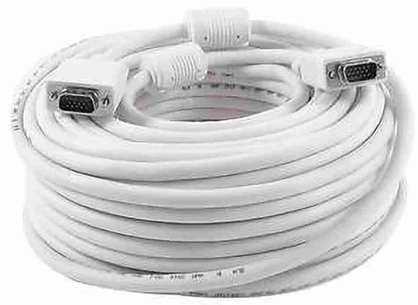 G Link VGA CABLE  - White, 20 M