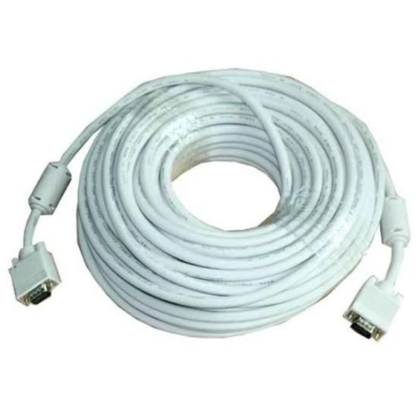 G Link VGA CABLE  - White, 30 M