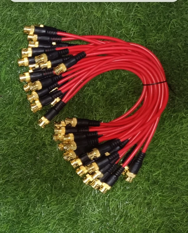 BNC Red Wire Full Golden - Red, 6.5 Inch