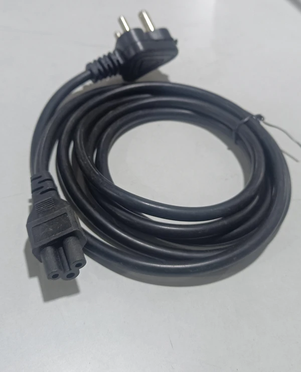 Laptop Power Cable  - Black, 2 meter