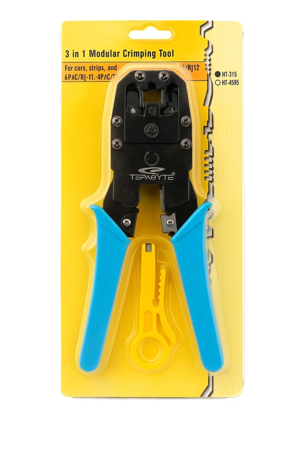 Crimping Tool  - Green /Blue, 7 Inch