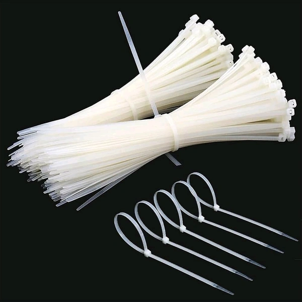200mm Cable Tie - White