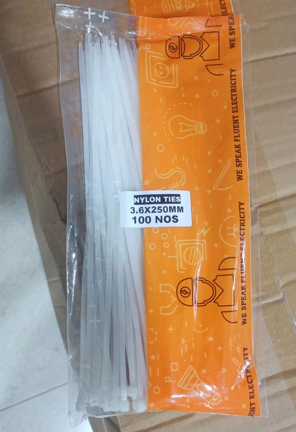 250mm Cable Tie  - White, 250mm