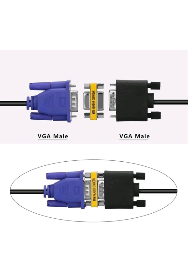 VGA FEMALE TO FEMALE (STEEL)