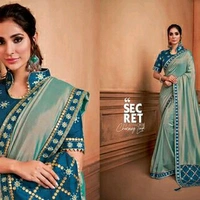 Fancy Gota Embroidery Saree For Women's